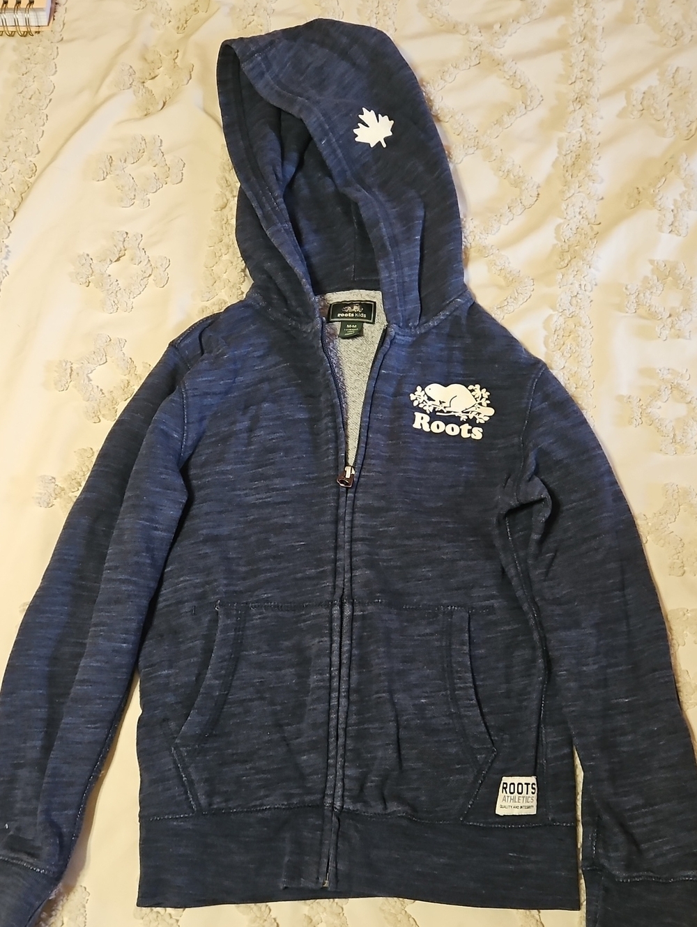 Roots Kids Zip Hoodie Size Medium 7/8